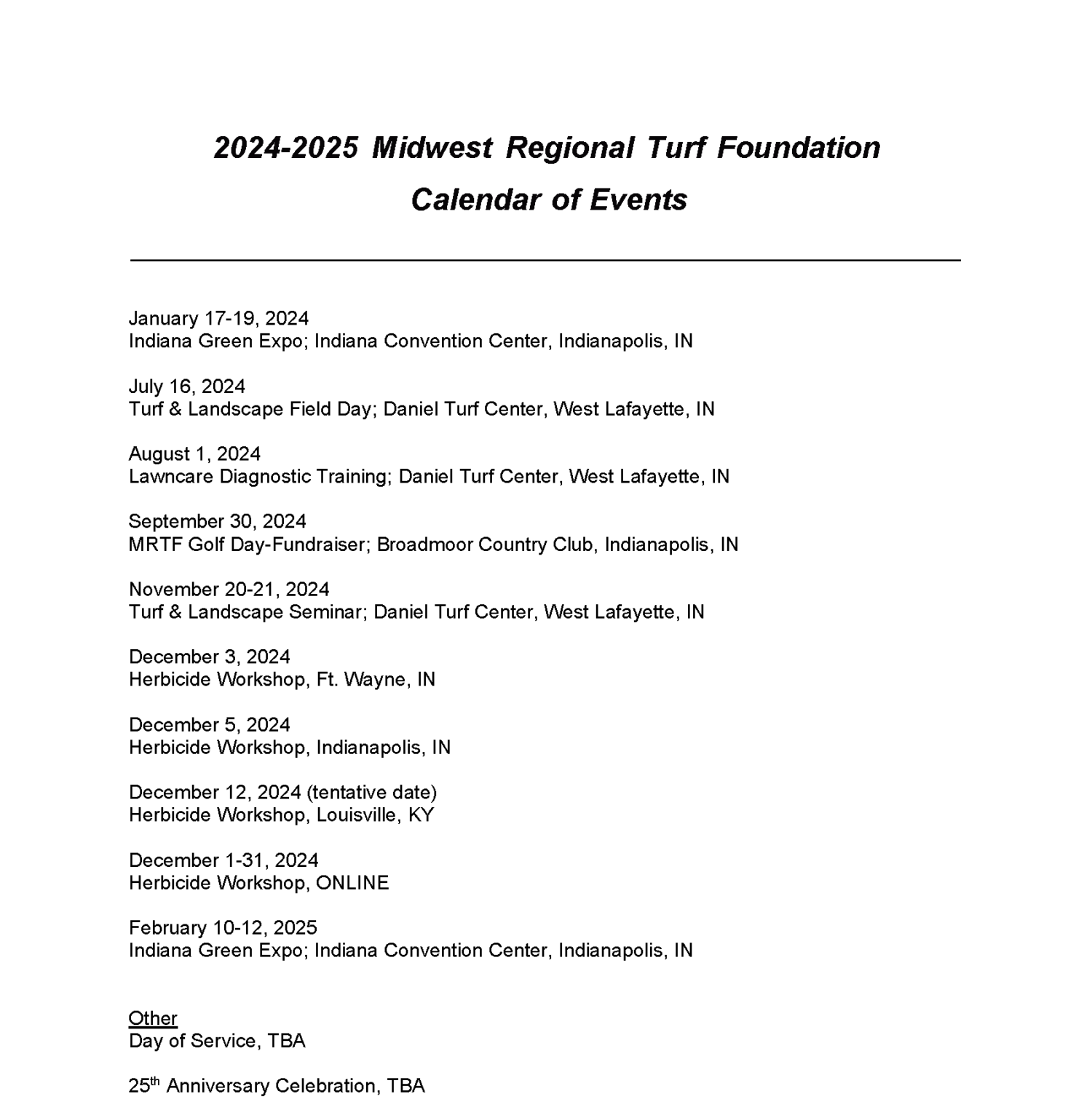 Midwest Regional Turf Foundation